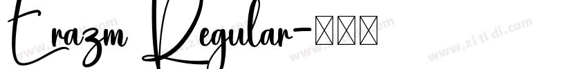 Erazm Regular字体转换
